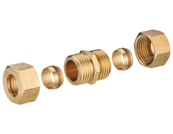 Raccord bicônes égaux en laiton de Ø 16 mm avec olive - Noyon & Thiebault - Brico Dépôt