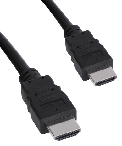 Câble Vidéo HDMI A mâle noir - 2 mètres - Brico Dépôt