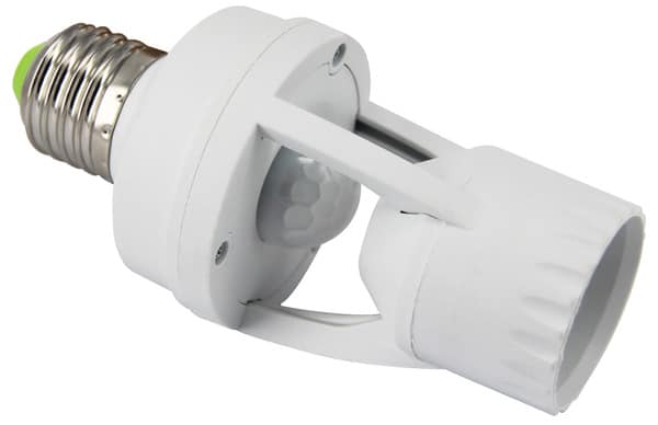 Douille Pour Ampoule E27 Avec Detecteur De Mouvement 360° Blanc - Mr  Bricolage : Bricoler, Décorer, Aménager, Jardiner