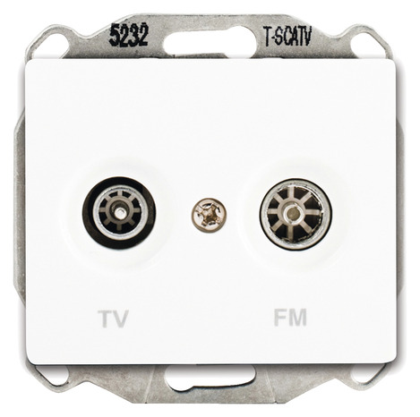 Prise TV/FM à clipser "Delta Iris" blanc - Siemens - Brico Dépôt