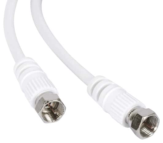 Câble coaxial avec prise RJ45 et prise TV 9,52 mm - Brico Dépôt