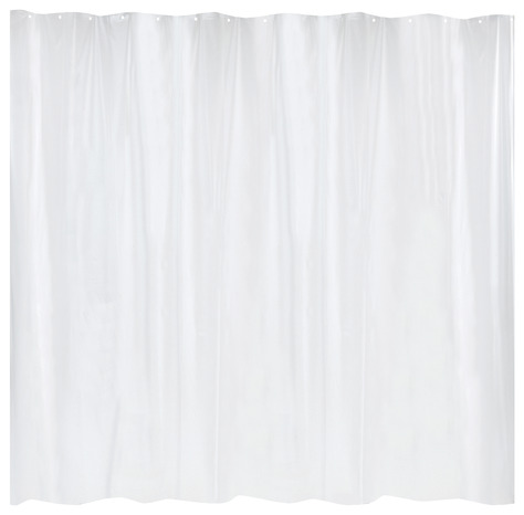 Rideau de douche blanc en PEVA (180x200 cm) - Brico Dépôt