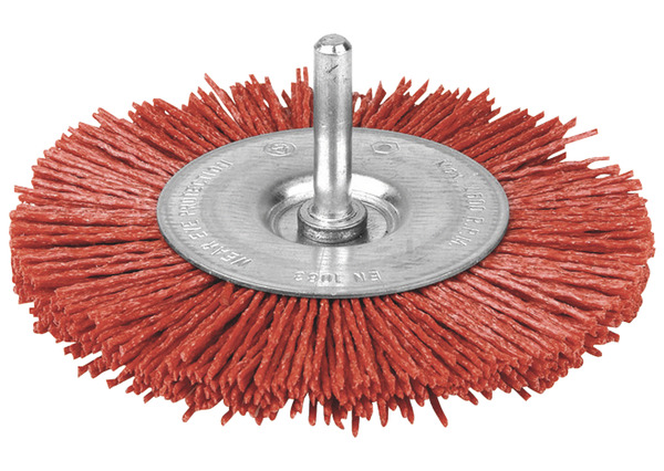 Brosse en nylon abrasif orange Ø 75 mm circulaire/TIG - Brico Dépôt