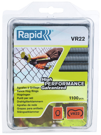 1100 Agrafes Vr22 Galvanisées Pour Fixer Du Grillage Sur Des Fils De Tension Rapid