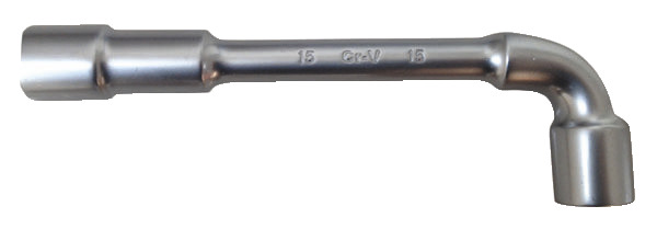 Clé à pipe débouchée 15 mm en acier au chrome vanadium - MAGNUSSON - Brico Dépôt