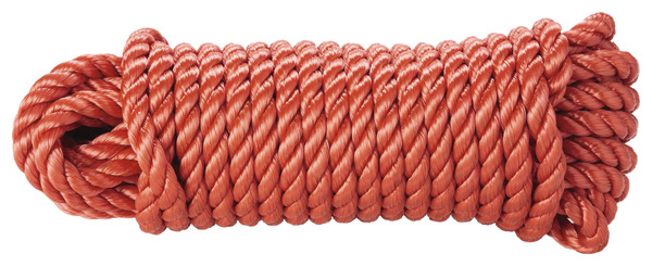 Corde torsadée PP - 15 m x 14 mm - Rouge - Diall - Brico Dépôt