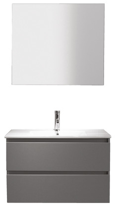 Meuble Nola Gris Mat L 80 Cm Brico Depot