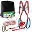 Kit antichute harnais, longe, mousquetons et corde