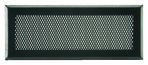 Grille d'aération noire - 50 x 20 cm