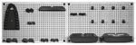 Kit de panneaux porte-outils L. 50 cm x H. 31 cm
