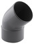 Coude PVC pour l'évacuation gravitaire des eaux usées et pluviales - 45 ° M/F Ø 80 mm