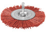 Brosse en nylon abrasif orange Ø 75 mm circulaire/TIG