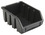 Bac organiseur noir petit 1 L - 7,5 x 11,6 x 16 cm